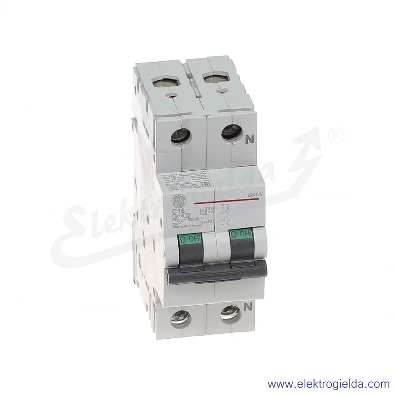 Wyłącznik nadprądowy G61NC16 1P+N AC 6kA
