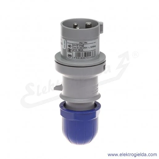 Wtyczka 3x16A 2P+PE 6h IP67 montaż na kabel 213.1633