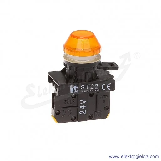 Kompletna lampka sygnalizacyjna ST22-LG-24-BA9s