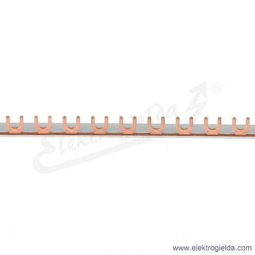 Szyna podłączeniowa 57x1P - długość 1m widełkowa izolowana 16mm