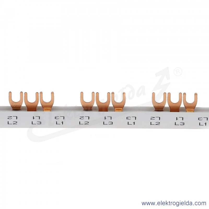 Szyna podłączeniowa 19x3P - długość 1m widełkowa izolowana 10mm
