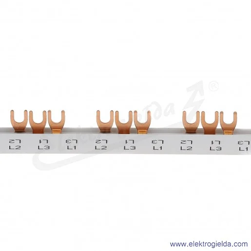 Szyna podłączeniowa 19x3P - długość 1m widełkowa izolowana 10mm