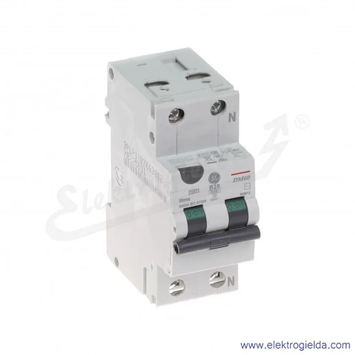 Wyłącznik różnicowo-nadprądowy DM60B25/030 2P 25A B 0,03A typ AC