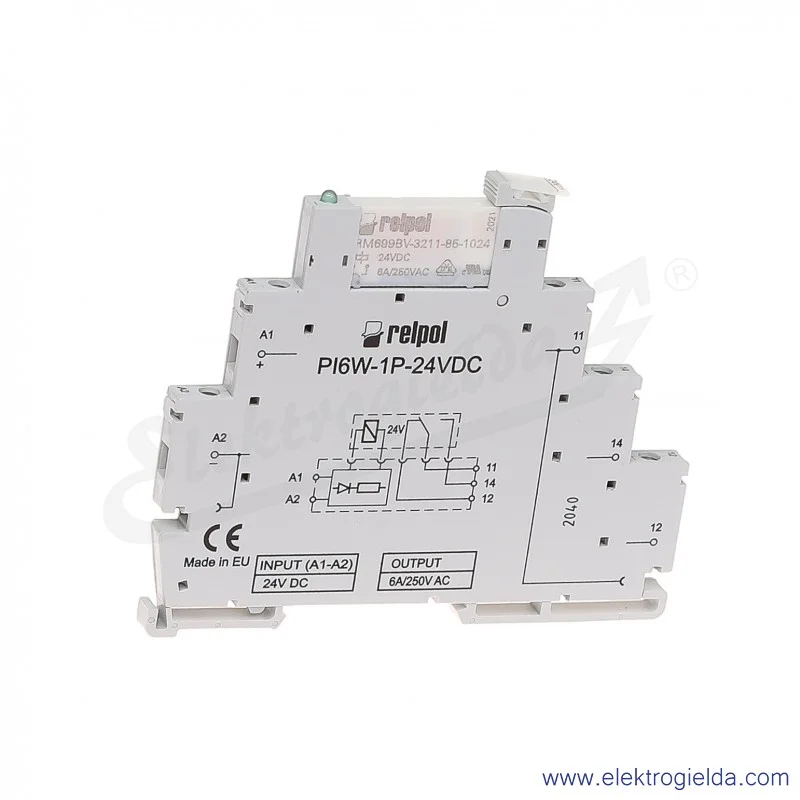 PIR6W-1P-24VDC-01 (SZARE) (CE)