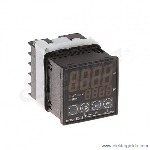 Regulator E5CB-R1TC  230VAC Temperatury  termopara J  WYJŚCIE PRZEKAŹNIK + ALARM PRZEKAŹNIK