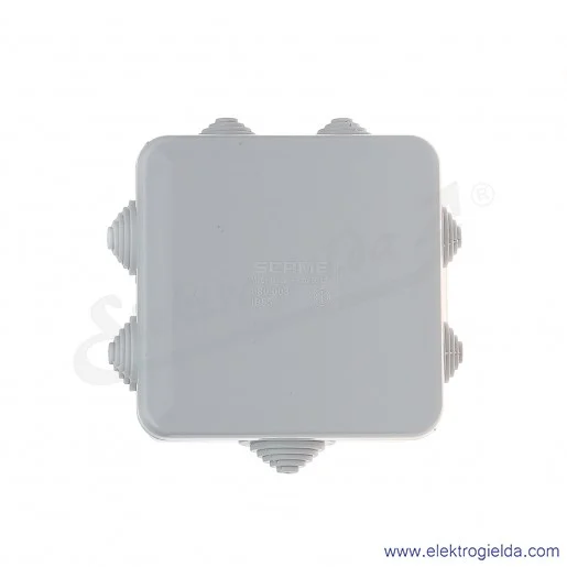 Puszka instalacyjna 680.003 80x80x40 mm z dławnicami, IP55, montaż natynkowy