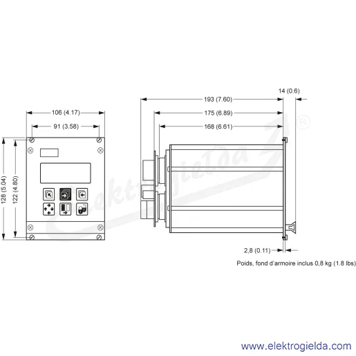 Rysunek wymiarowy