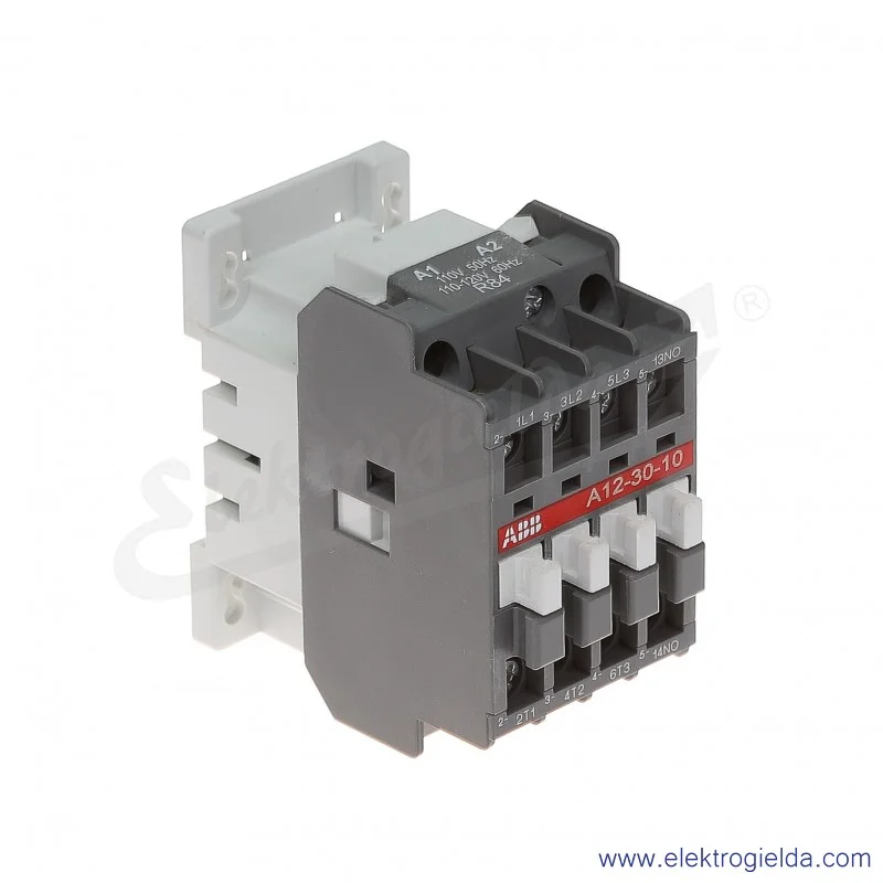 Stycznik A12-30-10 110V AC 50/60 HZ, 1NO, 5.5KW/400V AC-3, 27A AC-1, 3-polowy