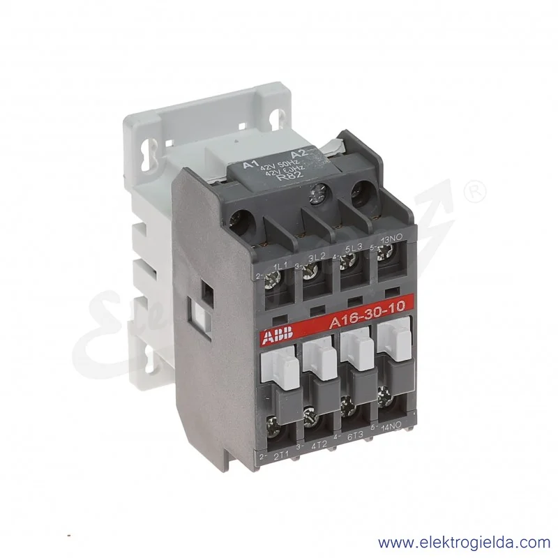 Stycznik A16-30-10 42V AC 50/60 HZ, 1NO, 7.5KW/400V AC-3, 30A AC-1, 3-polowy