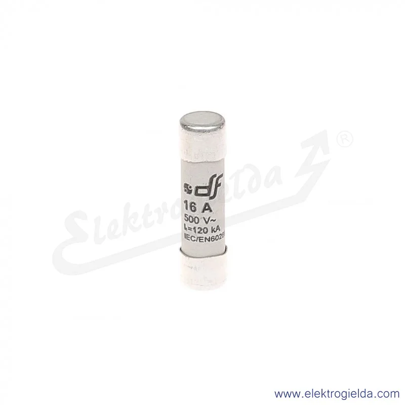 Wkładka bezpiecznikowa 10X38 16A gG 500V