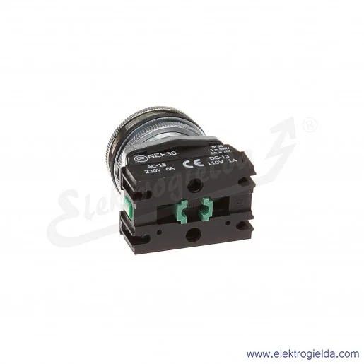 Przycisk sterowniczy NEF30 Kc2X czerwony kryty 30mm 2NO