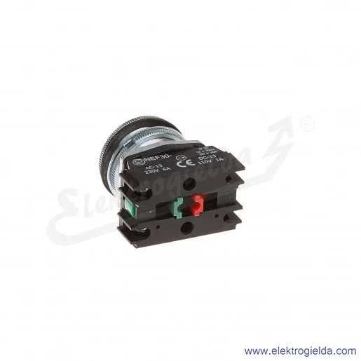 Przycisk sterowniczy NEF30 KbXY biały kryty 30mm 1NO+1NC