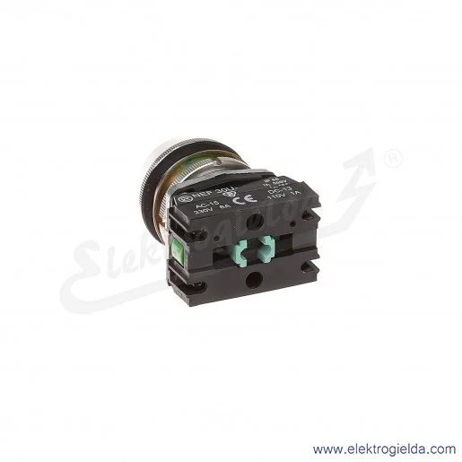 Przycisk sterowniczy NEF30 UKs2X czarny kryty uszczelniony 30mm 2NO