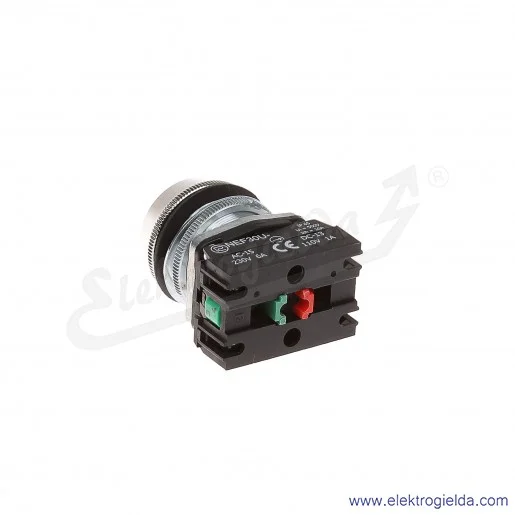 Przycisk sterowniczy NEF30 UKcXY czerwony kryty uszczelniony 30mm 1NO+1NC