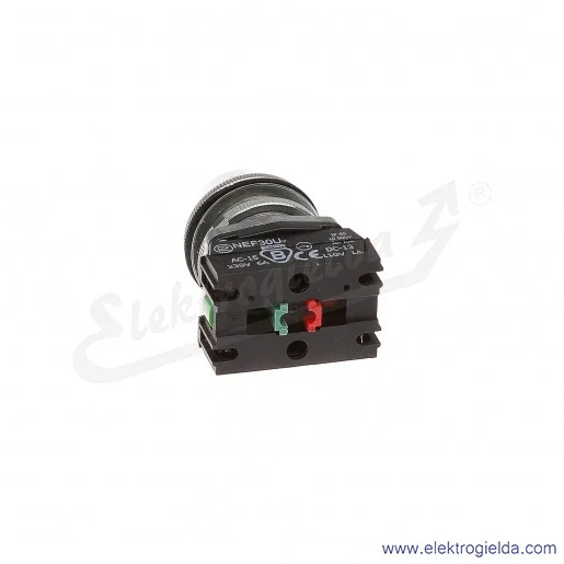Przycisk sterowniczy NEF30 UKsXY czarny kryty uszczelniony 30mm 1NO+1NC