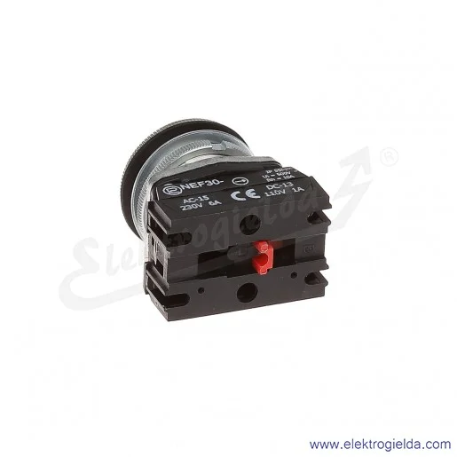 Przycisk sterowniczy NEF30 KcY czerwony kryty 30mm 1NC