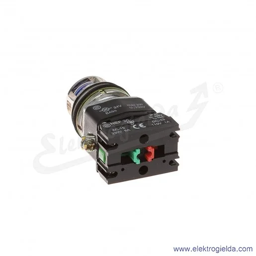 Przycisk sterowniczy NEF30 KLnXY 24V niebieski kryty podświetlany 30mm 1NO+1NC