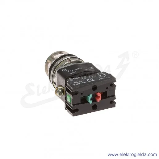 Przycisk sterowniczy NEF30 KLbXY 230V biały kryty podświetlany 30mm 1NO+1NC