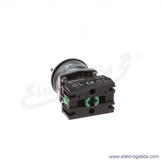 Przełącznik piórkowy NEF30 TPcs2X 1-0-2 czarny stabilny 30mm 2NO