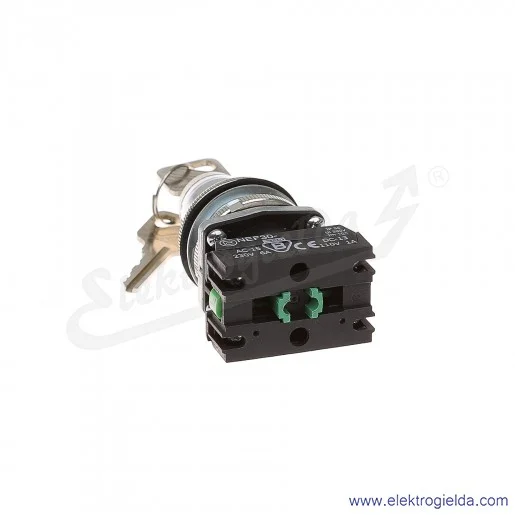 Przełącznik kluczykowy NEF30 NEF30 TZaM2X 0-1 stabilny 30mm 2NO
