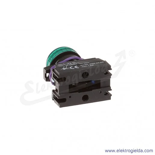 Lampka sygnalizacyjna L22 Dz 24-230V AC/DC zielona klosz płaski