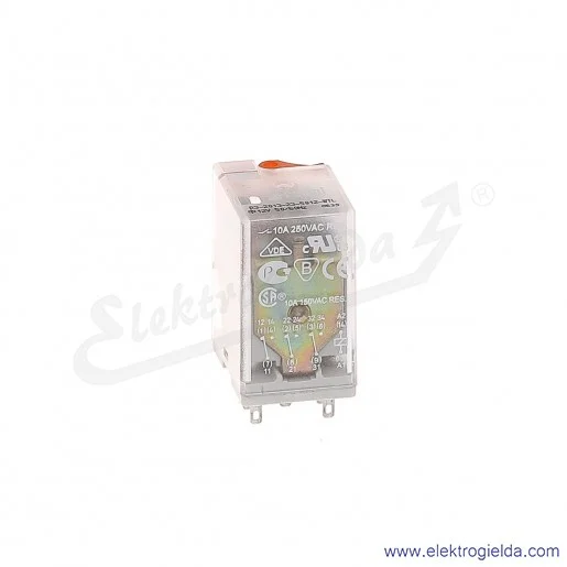 Przekaźnik elektromagnetyczny R3N-2013-23-5012-WTL 3P 12VAC Dioda LED