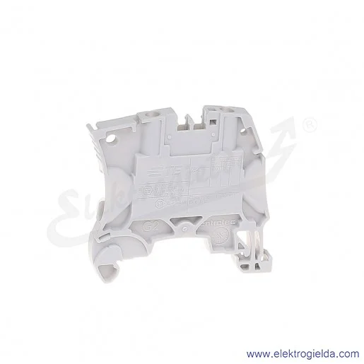 Złączka ZS4 przelotowa z zaciskami śrubowymi 0,2-4mm2; szerokość 5mm; szara Złączka ZS4 przelotowa z zaciskami śrubowymi 0,2-4mm2; szerokość 5mm; szara