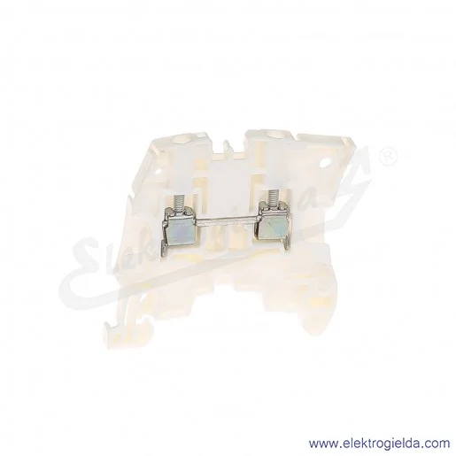 Złączka ZS4-WH przelotowa z zaciskami śrubowymi 0,2-4mm2; szerokość 5mm; biała Złączka ZS4-WH przelotowa z zaciskami śrubowymi 0,2-4mm2; szerokość 5mm; biała