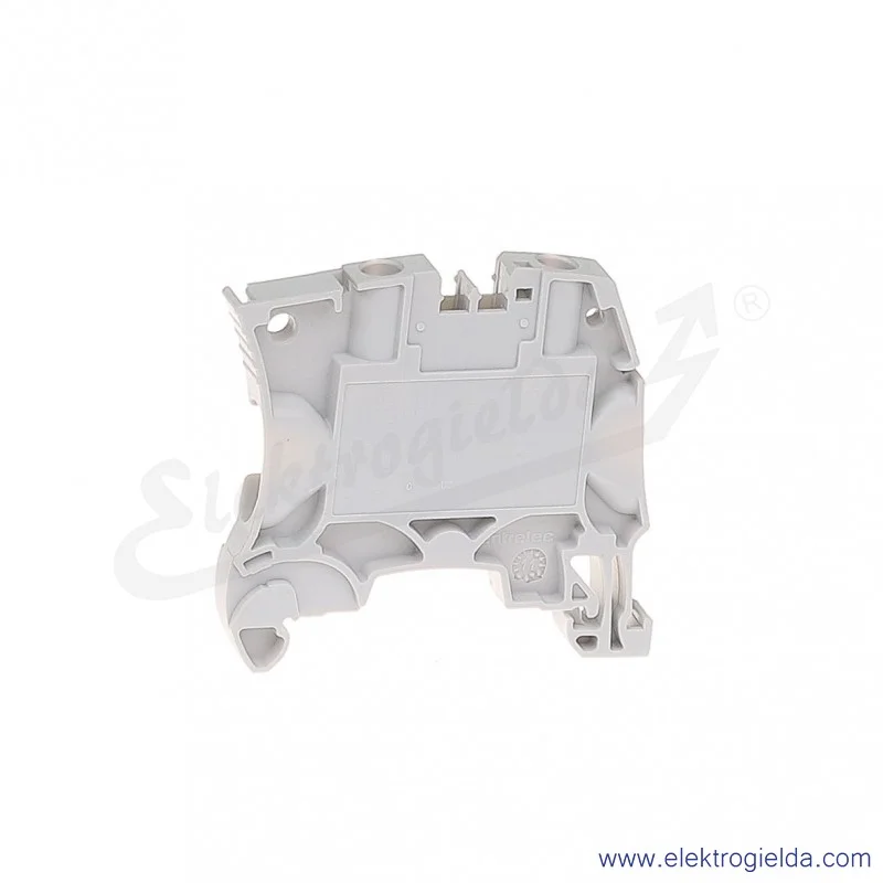 Złączka ZS6 przelotowa z zaciskami śrubowymi 0,2-6mm2; szerokość 6mm; szara