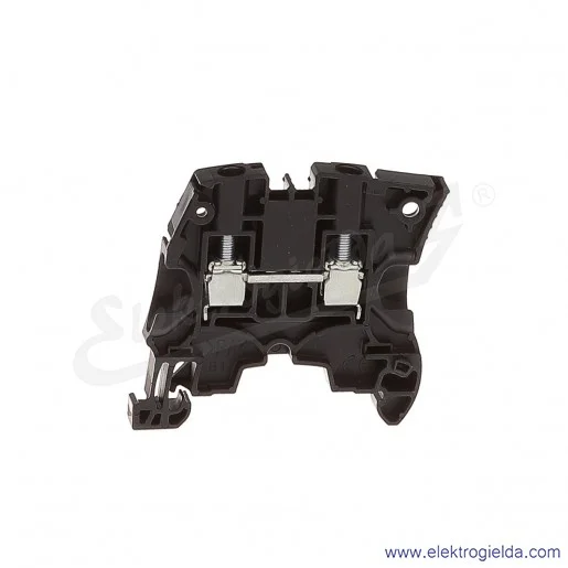 Złączka ZS6-BK przelotowa z zaciskami śrubowymi 0,2-6mm2; szerokość 6mm; czarna