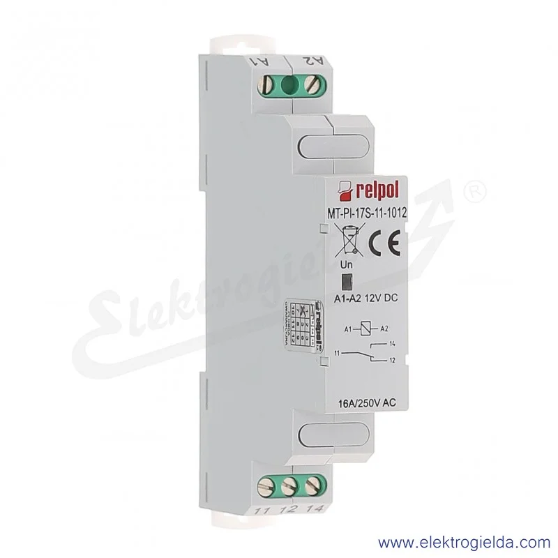 Przekaźnik elektromagnetyczny modułowy MT-PI-17S-11-1012 1P 12VDC