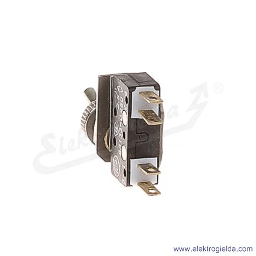 Łącznik miniaturowy 83-546-03 z napędem ręcznym 0-1 1Z+1R złocony