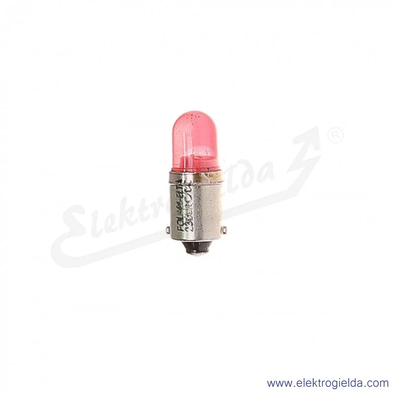 Żarówka LR-BA9S-230AC/DC czerwony LED 230VAC/DC