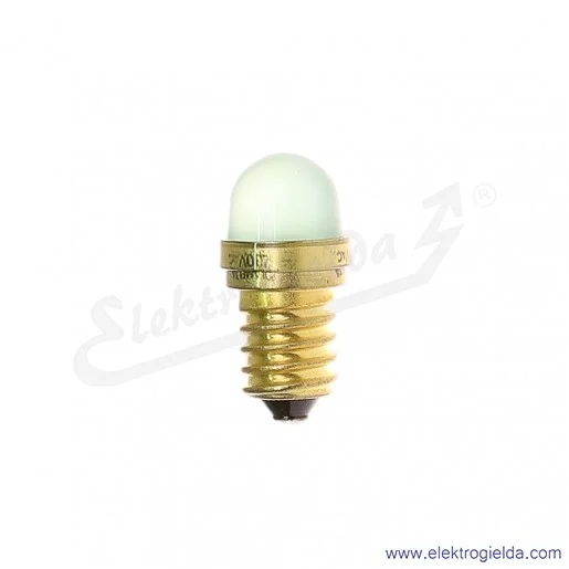Żarówka LG-E14-230AC zielony LED 230VAC