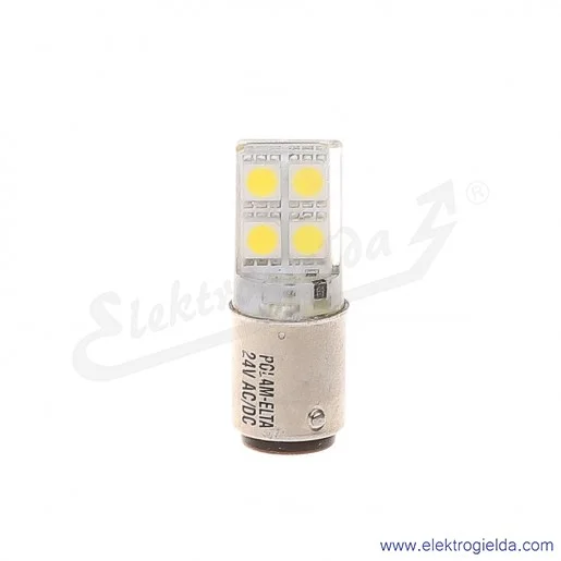 Żarówka LW-S-BA15D-24AC/DC biały LED 24VAC/DC