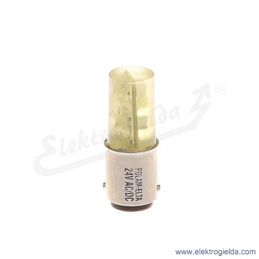 Żarówka LY-S-BA15D-24AC/DC żółty LED 24VAC/DC