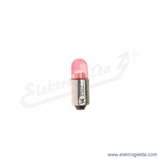 Żarówka LR-BA9S-230AC czerwony LED 230VAC