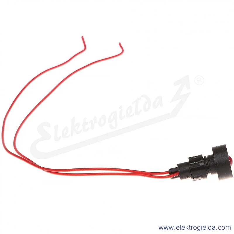 Lampka sygnalizacyjna LR-D10-230AC MIGAJĄCA czerwona  LED 10mm 230VAC