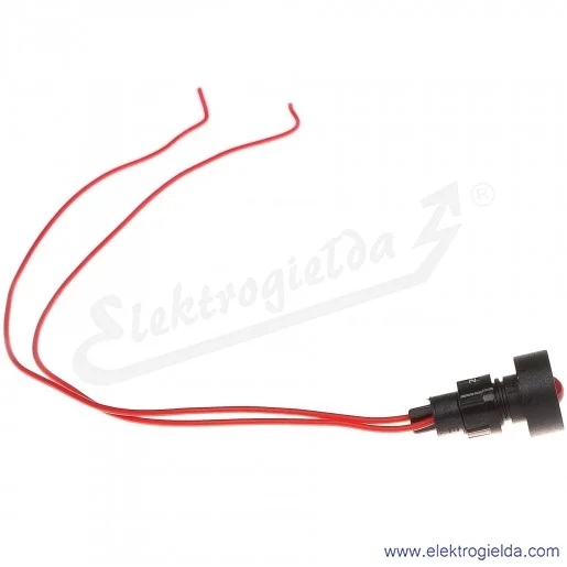 Lampka sygnalizacyjna LR-D10-230AC MIGAJĄCA czerwona  LED 10mm 230VAC