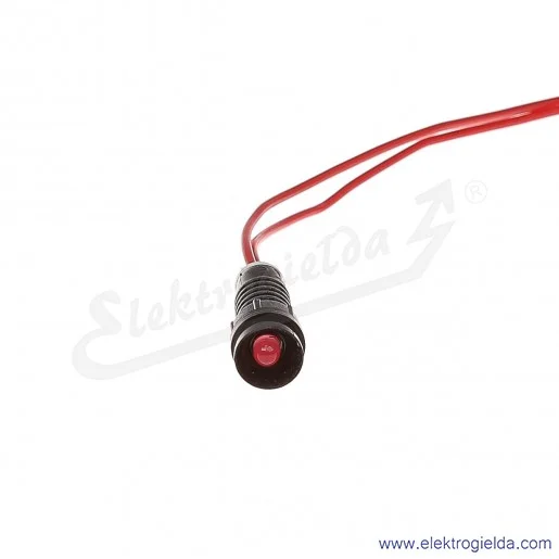 Lampka sygnalizacyjna LR-D5B-230AC MIGAJĄCA czerwona  LED 5mm 230VAC