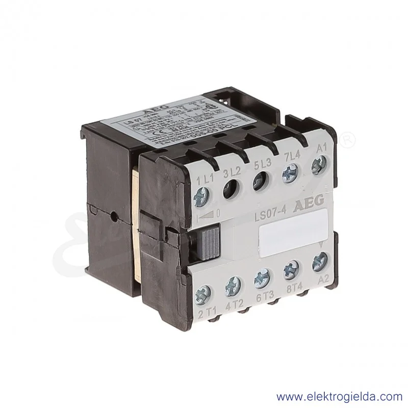 Stycznik LS 07-4 230V AC 50/60 HZ 3KW/400V AC-3, 16A AC-1, 4-polowy