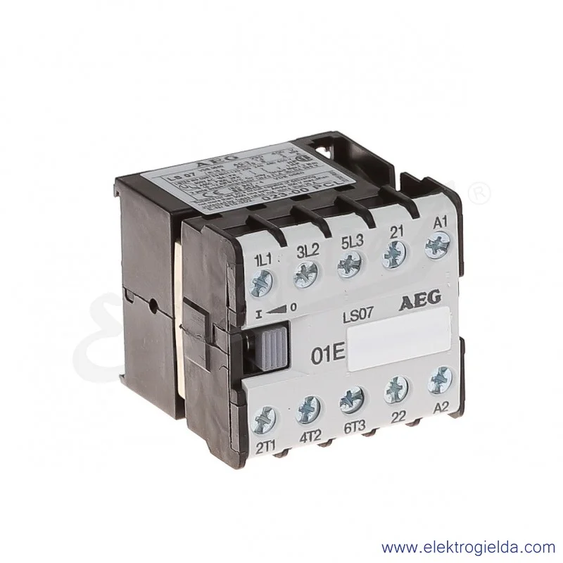 Stycznik LS 07.01 230V AC 50/60 HZ, 1NC, 3KW/400V AC-3, 16A AC-1, 3-polowy