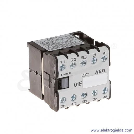 Stycznik LS 07.01 230V AC 50/60 HZ, 1NC, 3KW/400V AC-3, 16A AC-1, 3-polowy