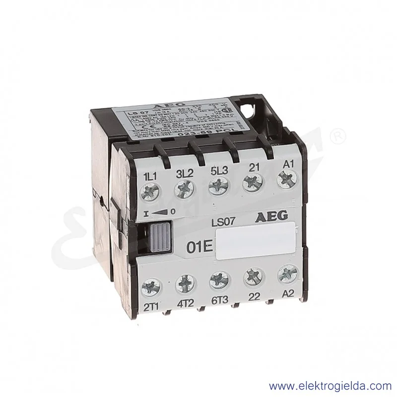Stycznik LS 07.01 400V AC 50/60 HZ, 1NC, 3KW/400V AC-3, 16A AC-1, 3-polowy