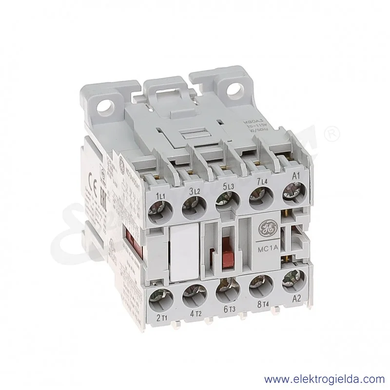 Stycznik MC1A400AT3 110V AC 50/60 HZ 4KW/400V AC-3, 20A AC-1, 4-polowy