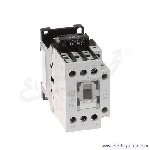 Stycznik EC25A311B110 110V AC 50/60 HZ, 1NO+1NC, 11KW/400V AC-3, 45A AC-1, 3-polowy