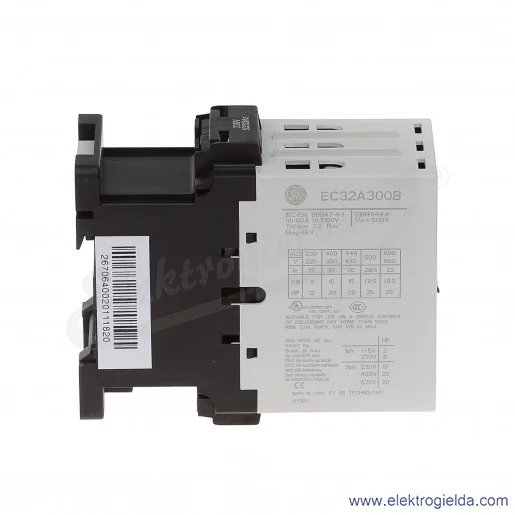 Stycznik EC32A300B230 230V AC 50/60 HZ, 15KW/400V AC-3, 60A AC-1, 3-polowy