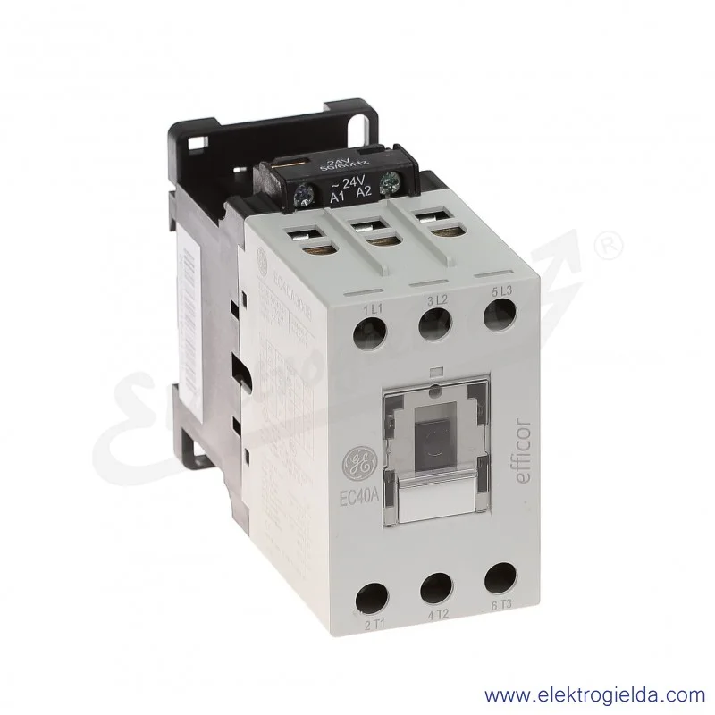 Stycznik EC40A300B024 24V AC 50/60 HZ, 18.5KW/400V AC-3, 60A AC-1, 3-polowy