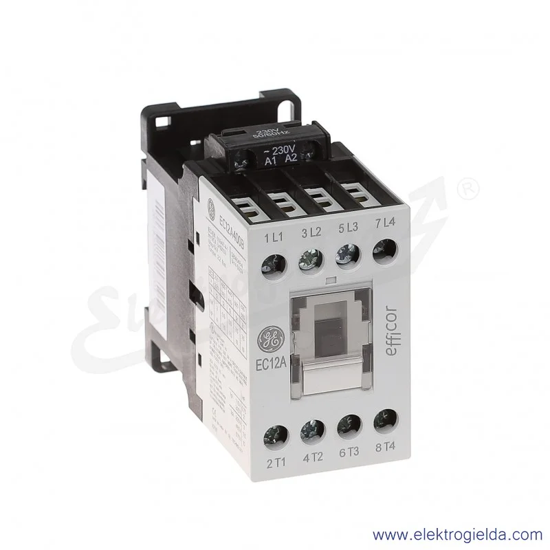 Stycznik EC12A400B230 230V AC 50/60 HZ, 5.5KW/400V AC-3, 25A AC-1, 4-polowy