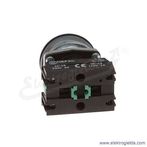Przełącznik piórkowy NEF30 TPcs2X 1-0-2 czarny stabilny 30mm 2NO